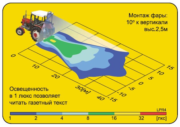 Фара рабочего света Wesem LPR4.25975