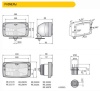 Фара ближнего/дальнего света Wesem Zetor RE.25777 с габаритом