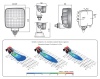 Светодиодная фара рабочего света Wesem CRK2B.54200 LED, 12В-24В, 1600лм, с проводом.