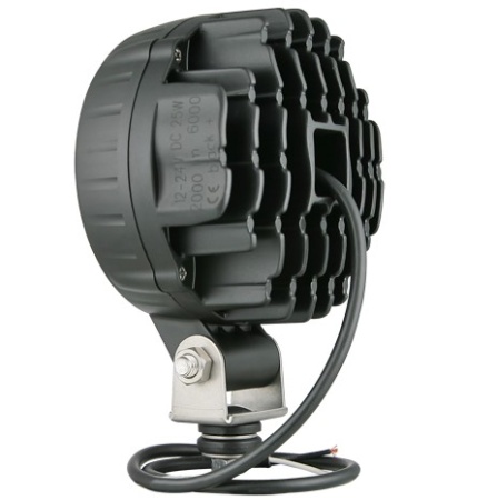Светодиодная фара рабочего света Wesem CRC3E.50300 LED, 12V-24V, 2500lm, с проводом 0,5 м