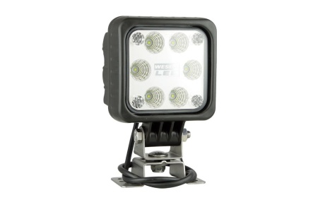 Светодиодная фара рабочего света Wesem LED2F.47620 с кронштейном омега и проводом