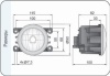 Противотуманная фара WESEM HO5.46108 с светодиодной лампой H11 12V